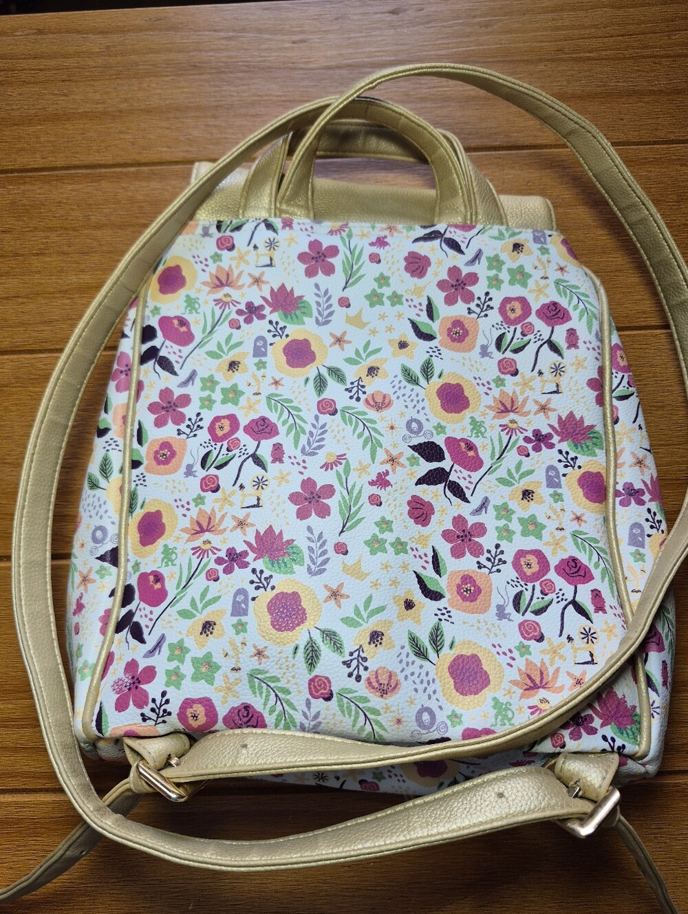 Disney Princess Floral Drawstring Backpack - Picture 4 of 7